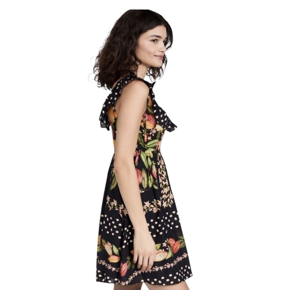 Farm Rio Cocoa Paradise Mini Dress Small NWT - Picture 4 of 7